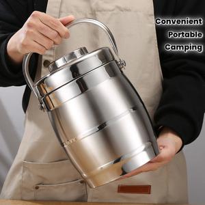 3 Types High Quality Stainless Steel Portable Lunch Box, Suitable for Home, Work, Going Out, Camping, Office Workers and Students Universal Convenient Carry Lunch Box,back to school, Stainless Steel Bento, Camping Kitchenware