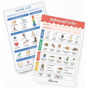 Playtime Notepads - 2-Pack Kids Pretend Play Notepads Each of Restaurant, Doctor, Boarding Pass, Report Card, Nature Walk & Soda Shop for Imaginative Role Play
