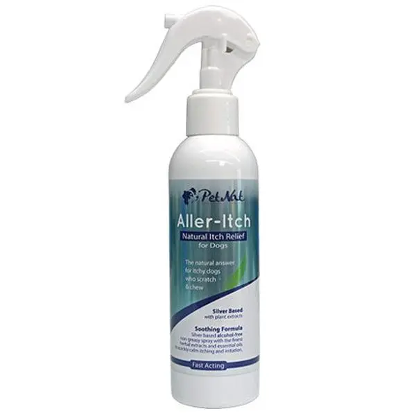 Aller-Itch Spray for dogs with allergies 180g - Non-greasy formula with an antibacterial & antibacterial colloidal silver base