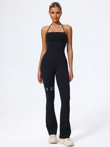 Women's Casual Sleeveless Yoga Romper, Soft Nylon Elastane Fabric, No Padding, Perfect for Daily Wear, Outdoor Training, Gym Workouts