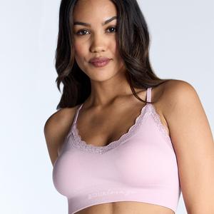 Boux Avenue Seamless Ribbed Lace Bralette Lounge Top Soft Stretch Comfy Loungewear
