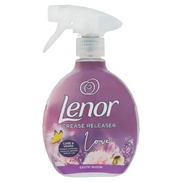 5 PACK X 500ml - LENOR CREASE RELEASER - EXOTIC BLOOM Fragrance Household