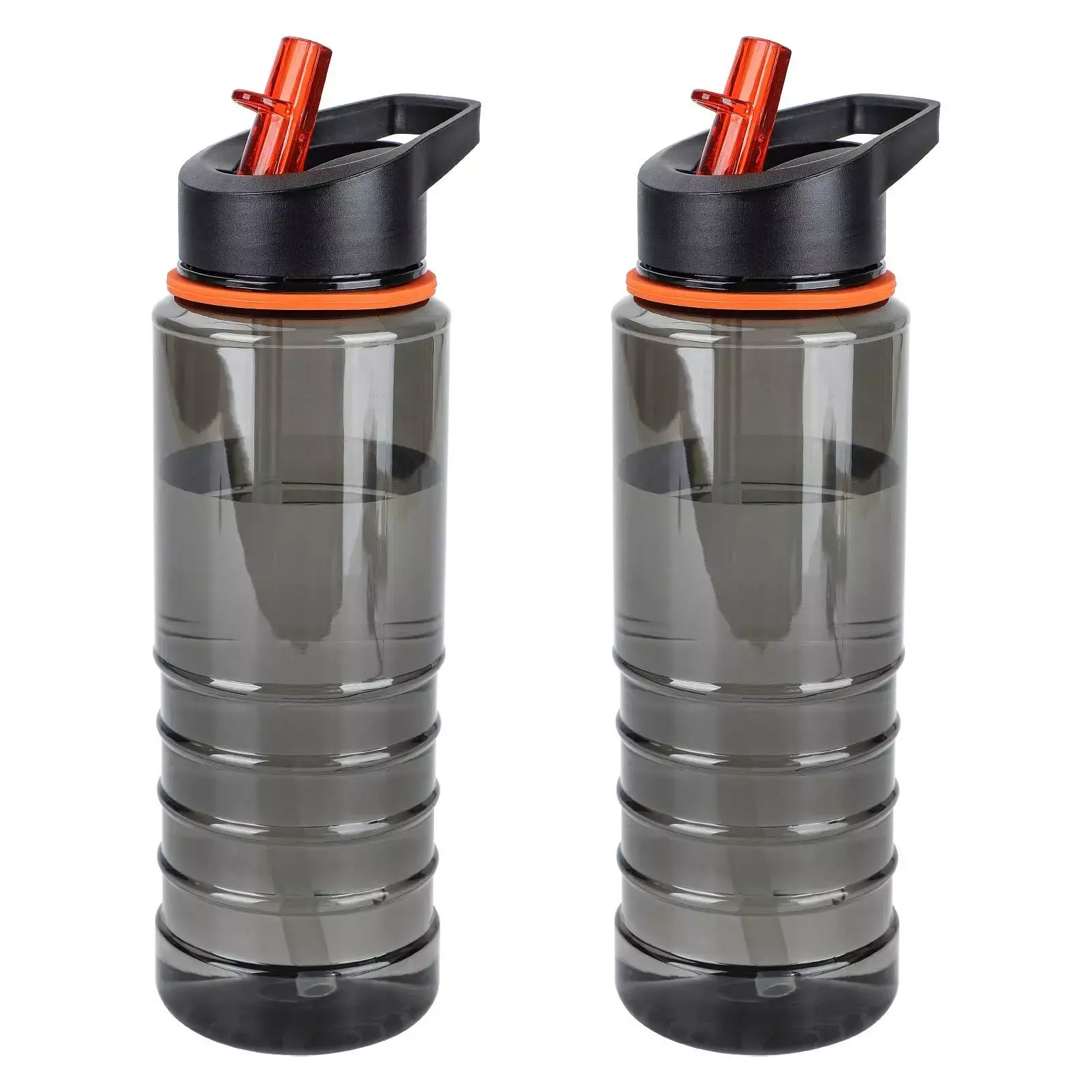 2x 800ml Sports Water Bottle with Straw and Leakproof Design for Gym and Travel - Tumblers - Drinkware