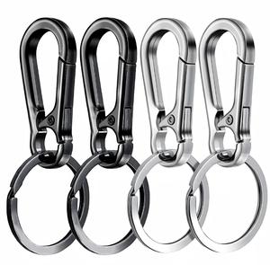 4Pcs Carabiner Clip Keychain Metal Carabiner Shape Key Ring Keyring Key Holder Clips Hook Holder Organizer for Car Keys Finder f