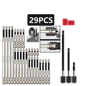 K7 39-Piece Ph2 Multi-Specs Set, K5 Anti-Slip Impact Screwdriver Bits Kit, Strong Magnetic High Hardness Cross Head, Multifunctional Screwdriver