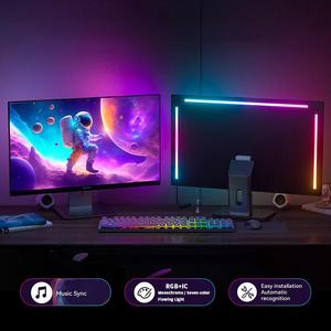 RGBIC Smart LED Strip Light, 1 Count Sync to Screen PC Monitor LED Light with APP Control, USB Powered Computer Screen Backlight, Gaming Atmosphere Light for Home Office
