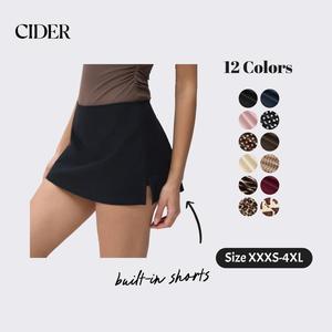 Cider Cotton Low Rise Split Skort