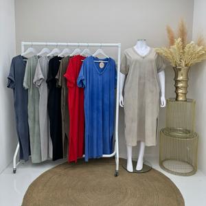 VIRGO BOUTIQUEaddison - Two Pocket Basic Cap Sleeve Super Soft Stretch T shirt Dress