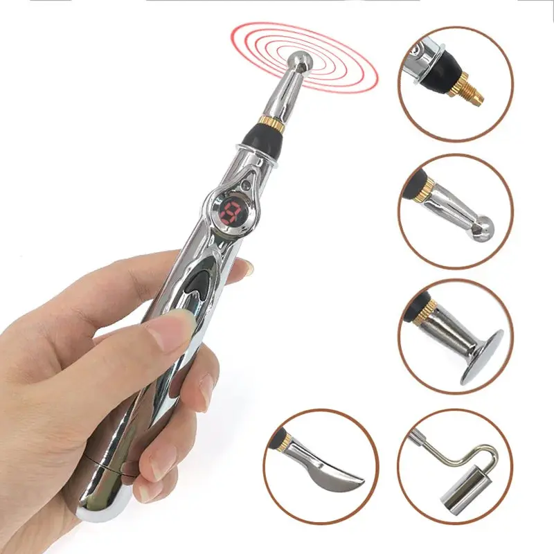 Dawndesslo Electric Acupuncture Point Massage Pen for Pain Relief - Laser Therapy Meridian Energy Pen