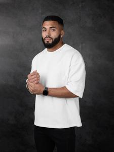 Men's Solid Color Corduroy Crew Neck Tee, Loose Casual Short Sleeve T-shirt for Summer, Fashion Men's Top for Daily Wear