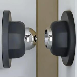 Magnetic Door Stopper Kit, Durable Silicone Door Stopper, Easy To Install Door Hardware for Wall & Floor Mounting, Tools