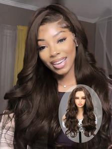 Lehanhair Synthetic Heat Resistant Wig, 13x6 Long Wave Pre-Braided Lace Front Wig, 24 Inch High Definition Hair for Women Role Play Natural Look Halloween Christmas Black Friday Use Natural Looking Wigs
