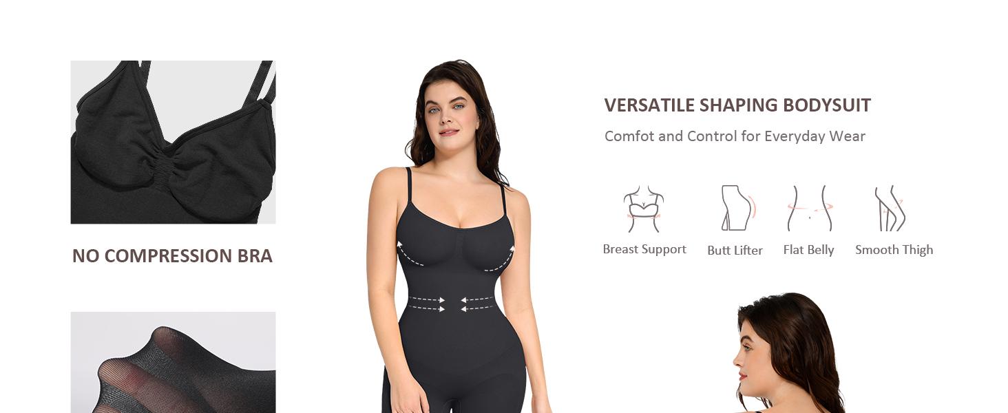 FeelinGirl Super Brand Day Shapewear for Women Butt Lifter Bodysuit Shapewear Seamless Womenswear Comfort Spaghetti Strap Hip Underwear Basic Minimalist official