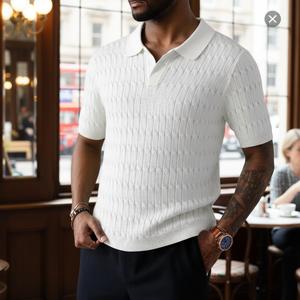 2026 New Spring and Autumn Daily Commuting Versatile Simple Fashion Elegant Exquisite Indoor Comfortable Trendy Unisex Viscose Casual Short Sleeved Knitted Sweater