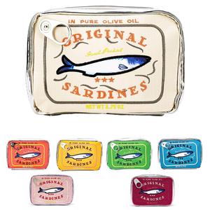 Sardines Can Design Makeup Bag, Cute Canned Sardines Style Toiletry Bag, Creative Cosmetics & Funny Travel Organizer Bag for Eye Shadow, Makeup Pouch