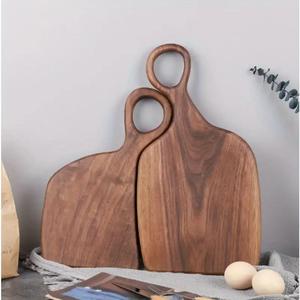Set of 2 Teak Wood Cutting Boards, Handmade Real Wood Kitchen Chopping Blocks, Food Processing Tools, Durable and Natural Finish, Wooden Chopping Board