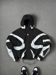 2k Future Tech Jacket, Aesthetic Windproof Coat, Spring Fashion Essential, Casual Trendy Outerwear, Stylish Street Fashion, Stylish and Comfortable