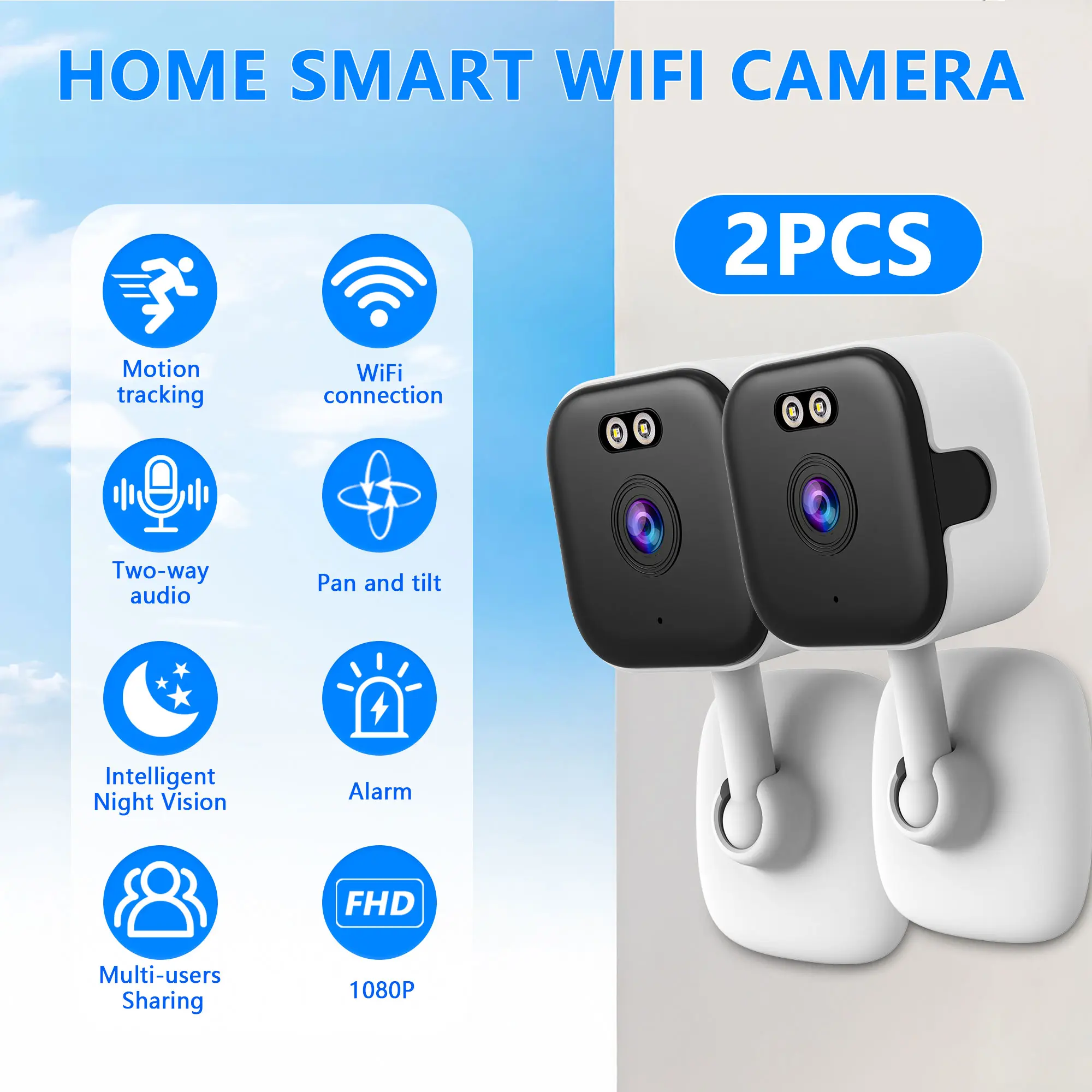 3mp Full HD Surveillance Camera, Home Monitoring Camera, Dual Band ...