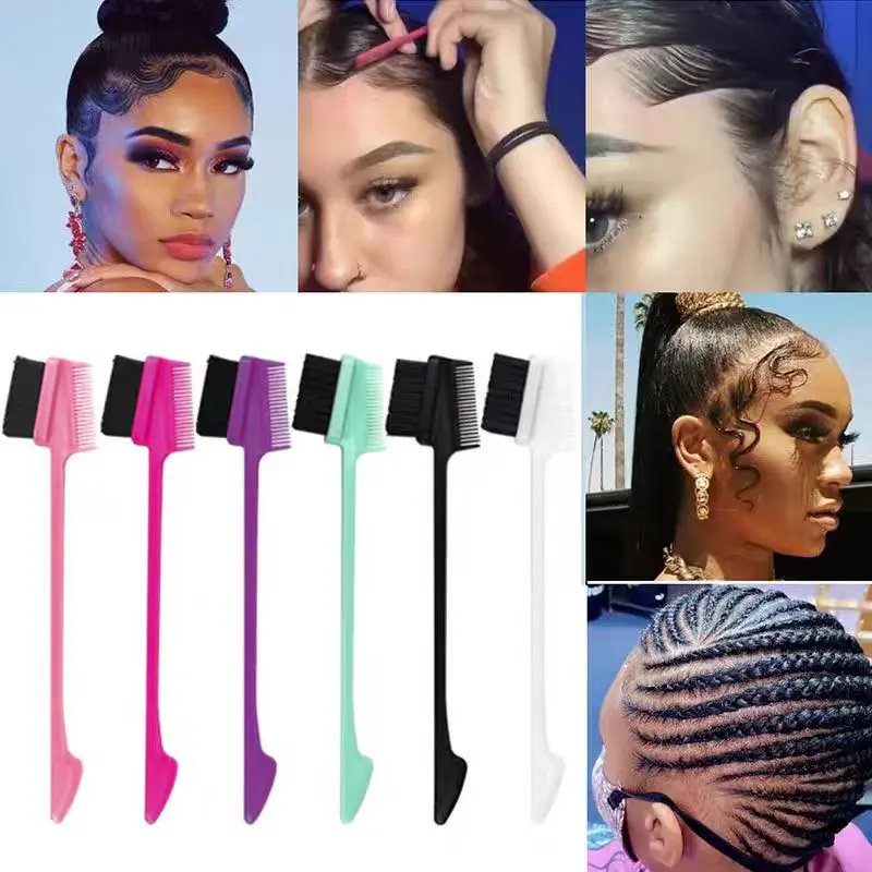 Wavymy Hair 1 Count Stying Edge Comb Double Sided Edge Brush For Edge ...