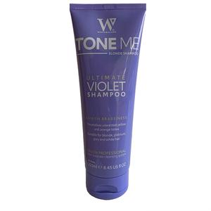 Tone Me Purple Shampoo 250ml - For Blonde Bleached and Great for blondechat human hair extensions