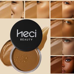 Long Lasting Silky Cream Foundation, 1 Box Full Coverage Flawless Makeup Cream, Moisturizing Waterproof Cream Foundation, Makeup Product for Women & Girls, Cosmetics Products