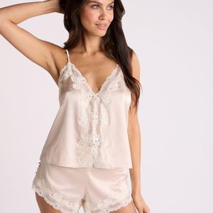 Etta satin & lace short pyjama set