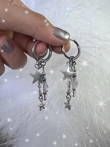 Star Design Dangle Earrings, Fashionable Jewelry for Women & Girls, Trendy All-match & Exquisite Jewelry for Birthday Gift