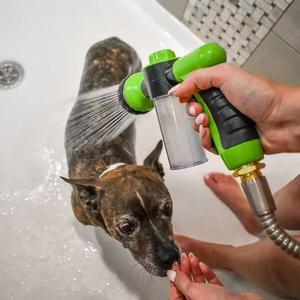 Multifunctional Pet Shower Kit, 5 Counts/set Adjustable High Pressure Cleaner Nozzle, Pet Bathing Grooming Accessories, Suitable for Pets, Home and Outdoor Use, Removal, Cleaning Bundles, Tools