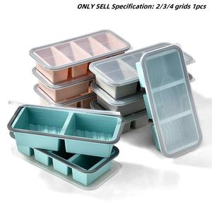 Silicone with Lid, Food Freezer Storage Container, Heat-Resistant Easy Clean, Non-Slip Base, Sealed Soft Cover, Family Meal Prep Essential, Airtight Bento Boxes
