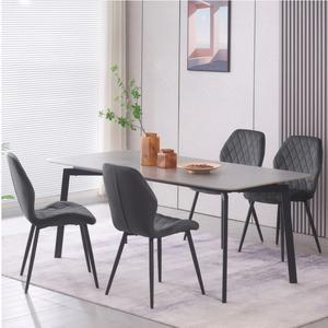 Sonara Velvet Dining Chairs with Diamond Stitching – Upholstered Modern Accent Chairs with Metal Legs – Perfect for Dining Room, Kitchen, or Living Area