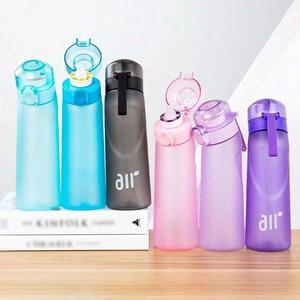 800ML Sports Water Bottle, 1 Count Portable Large Capacity Water Bottle with Random Fruit Flavor Pod, Drinking Bottle for Outdoor Sports, Drinkware