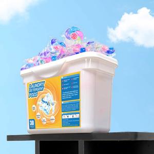6 in 1 Laundry Detergent Soap Pods, 30/300pcs Multi-purpose Strong Decontamination Detergent Washing Pods, Durable Cleaning Supplies, Home Essentials
