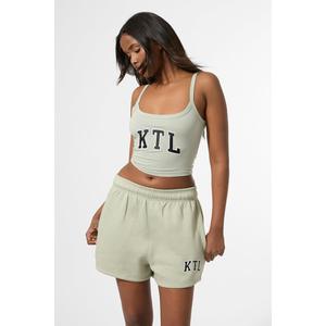 Kaiia KTL Logo Sweat Shorts Sage