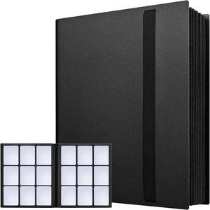 9-Pocket Trading Card Binder with 360 Degree Protection, Side Loading Card Holder for Baseball, Football, MTG, TCG, Sports & Game Cards, without Cards, Best Friend Gifts, Gifts For Kids