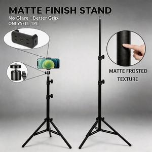 63-Inch Tripod with Foldable Phone Holder, Multifunctional Selfie Stand Tripod for Phone and Camera, Home and Outdoor Use, Phone Accessories, Cellphone Selfie Accessory, Photography Camera Accessories