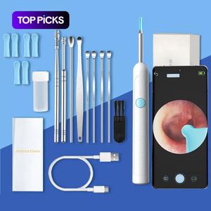 9-in-1 Smart Visual Ear Cleaner with LED Light and Cleaning Brush, iOS/Android-Compatible Earwax Removal Kit, Ideal Family Ear Care Gift #TOP PICKS
