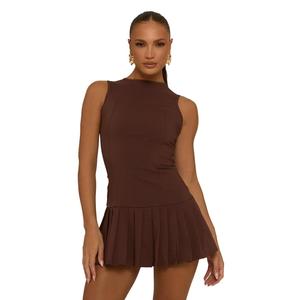 Merrilyn Womenswear Rebellious Fashion Pleated Hem Shift Dress