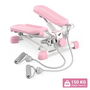 MERACH Mini Steppers for Exercise, Twist Stepper with Resistance Bands, 150 kg Capacity Stair Step Cardio Equipment for Full Body Workout TikTokShopBlackFriday