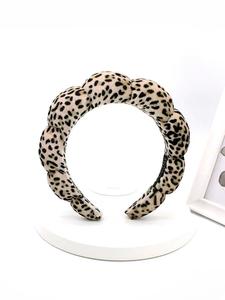 leopard print hair hoop, fashionable hair accessories for women & girls, cloud sense hair band, wash face, bath, make up, fix hair band, mother's day gifts, headbands women