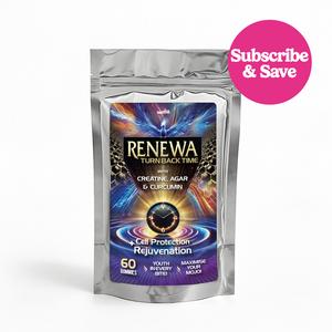 Renewa x60 Gummies | Creatine + Curcumin for Cell Protection & Rejuvenation