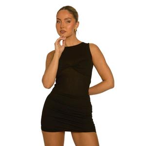 Lizzy Womenswear Rebellious Fashion Twist Front Mini Dress