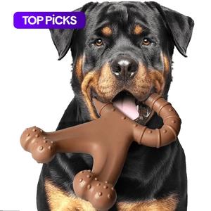 Dog Chew Toy, Beef Flavor Indestructible Teeth Cleaning Toy, Interactive Training Toys, Dog Treats Toys, Suitable for Small, Medium, Large, Extra Large Dogs, Pet Products, Dog Stuff