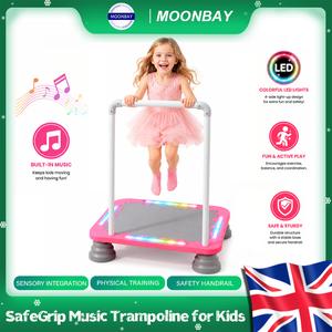 UK SELLER Sensory Training Mini Trampoline for Autistic Children - 25-Inch Indoor Jump Fitness Toy with Non-Slip Base, Ideal for Toddlers' Bouncing and Sensory Integration Training, Supports Up to 330 lbs, Perfect Gift for Kids.