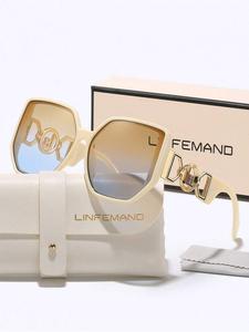 Women's Oversized Square Fashion Glasses, Designer Brand Summer Accessory, Perfect Holiday Gift for Her
