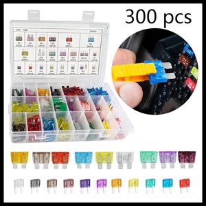 Car Blade Fuse Circuit Detection Tool, 300pcs 2A-40A Auto Truck Automotive Fuses with Box, Motorcycle & Circuit Protection Tool, Car Circuit Tester, for Vehicle