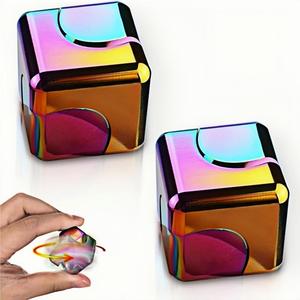 Colorful Metal Fidget Cube, 1 Count Handheld Fidget Toy, Stress Relief Toy for Office Desk, Novelty Gift for Adults & Teens