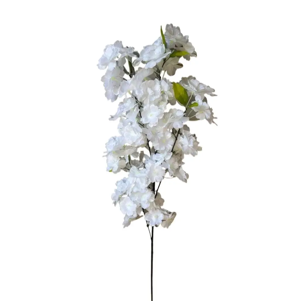 10pcs Realistic White Cherry Blossom Artificial Flowers - for Indoor/Outdoor Decor, Weddings, Spring, Thanksgiving, Indoor Floral Decor | Lifelike Blossoms | Maintenancefree Decor, Flower Decorations Decorative  Plants Ornaments