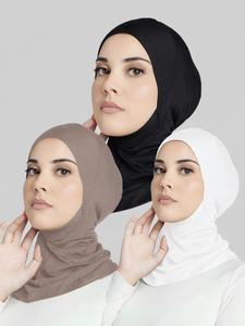 Women's Solid Color Modest Instant Hijab, Casual Soft Comfortable Breathable Hijab for Daily Wear, Fashion Accessories for Women & Girls