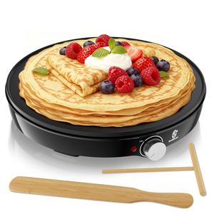 SUPERLEX 1000W Electric Crepe Maker with Non-Stick Coated Plates & Intelligent Temperature Control for Rapid Heating and Stable Operation pancake  maker waffle  maker