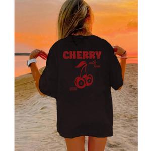 Lucky Cherries Back Logo T-Shirt